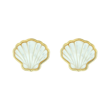 ASHA EAR Sankaty Scallop Stud Earring